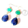 Lapis Gemstone 925 Sterling Silver Earrings